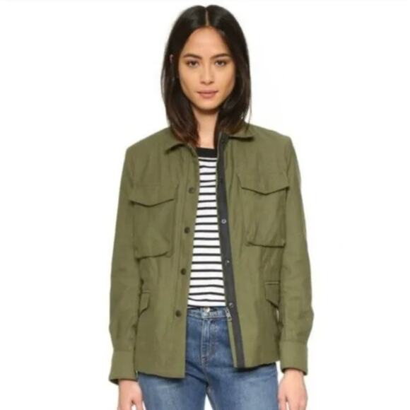 Rag & Bone Army Green Field Jacket Sz XS - Picture 1 of 4